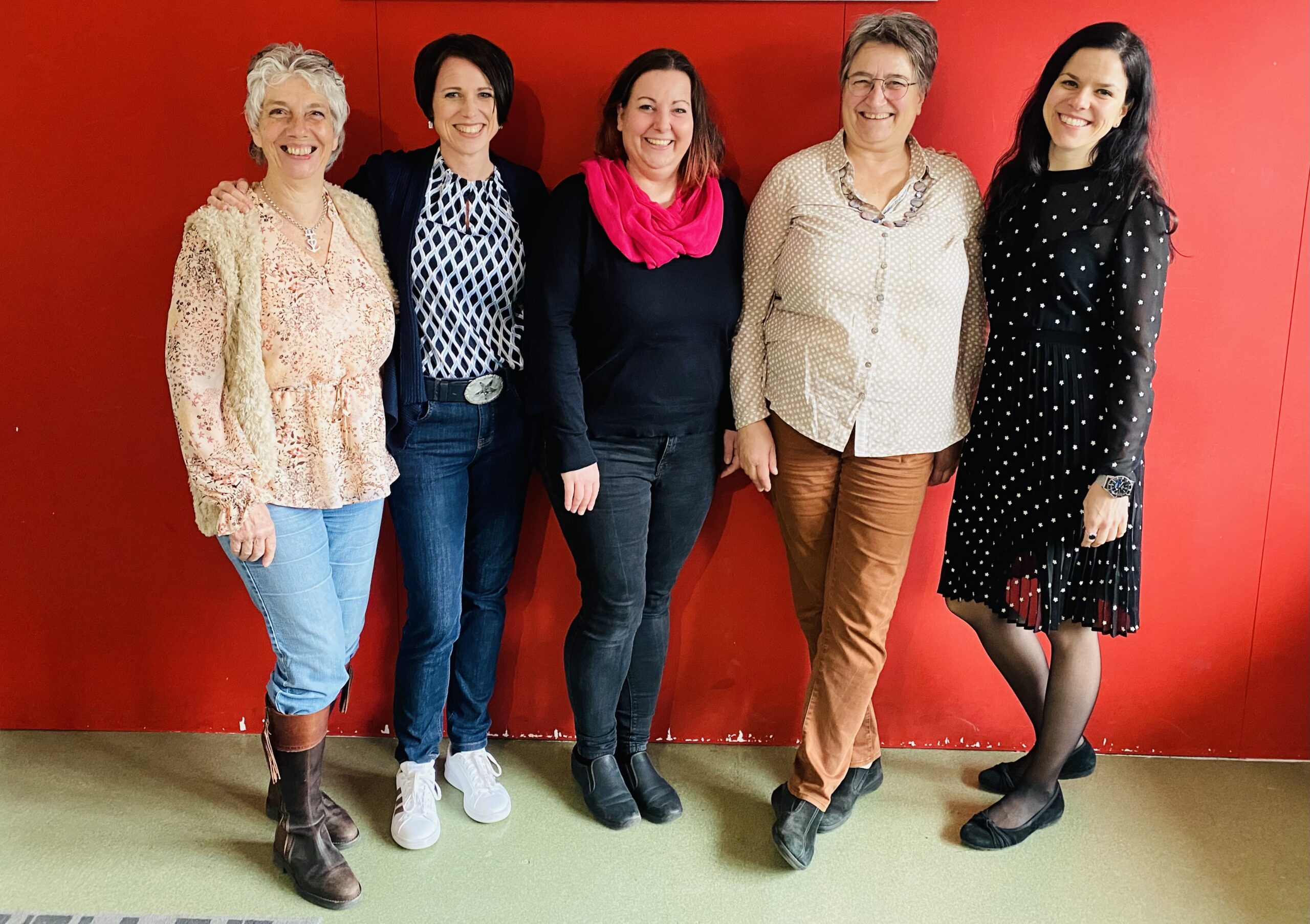 Der aktuelle Vorstand der Frauen Menzingen: Dominique Berchier, Isabelle Menzi, Corinne Staub, Barbara Beck und Martina Müller (v.l.n.r)
